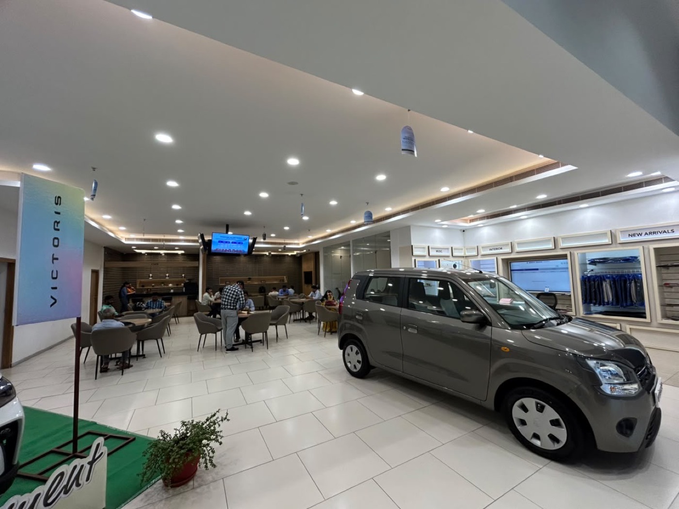 Inside the Tulsyan Motors showroom at Pandra, Ranchi